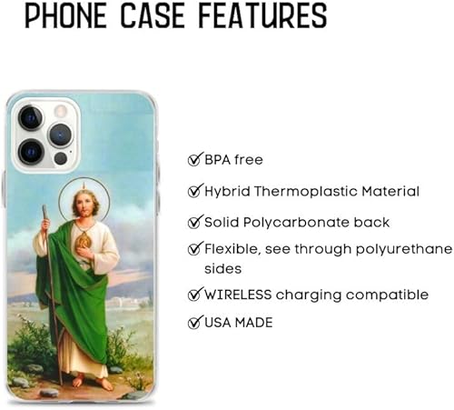 Miniatura 2 de San Judas - Funda duradera compatible con iPhone 11 Saint Jude sin BPA, transparente