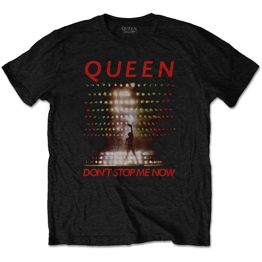 Queen T Shirt Dont Stop Me Now Band Logo Freddie Official Black S