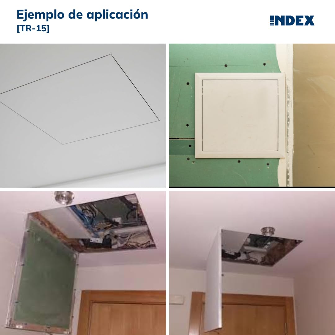 Trampillas de resgitro para placa de yeso laminado 15 mm. - MEDIDA: 300 x 300 - Unid: 2