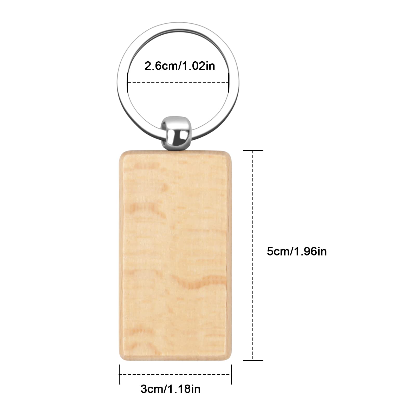 Sublimatie Houten Sleutelhanger | Blanco producten
