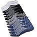 Dericeedic No Show Socks Men 6 Pairs Mens Cotton Low Cut Socks Non-Slip Grips Casual Low Cut Boat Sock Size 6-11