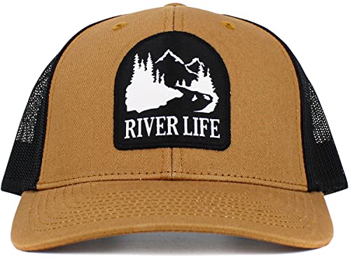 Image of KBETHOS Men's Women's Explore The Outdoors Mountains Scenery Unisex Trucker Baseball Cap