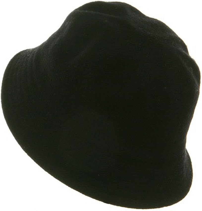 Wool Bucket Hat with Stitches-Black