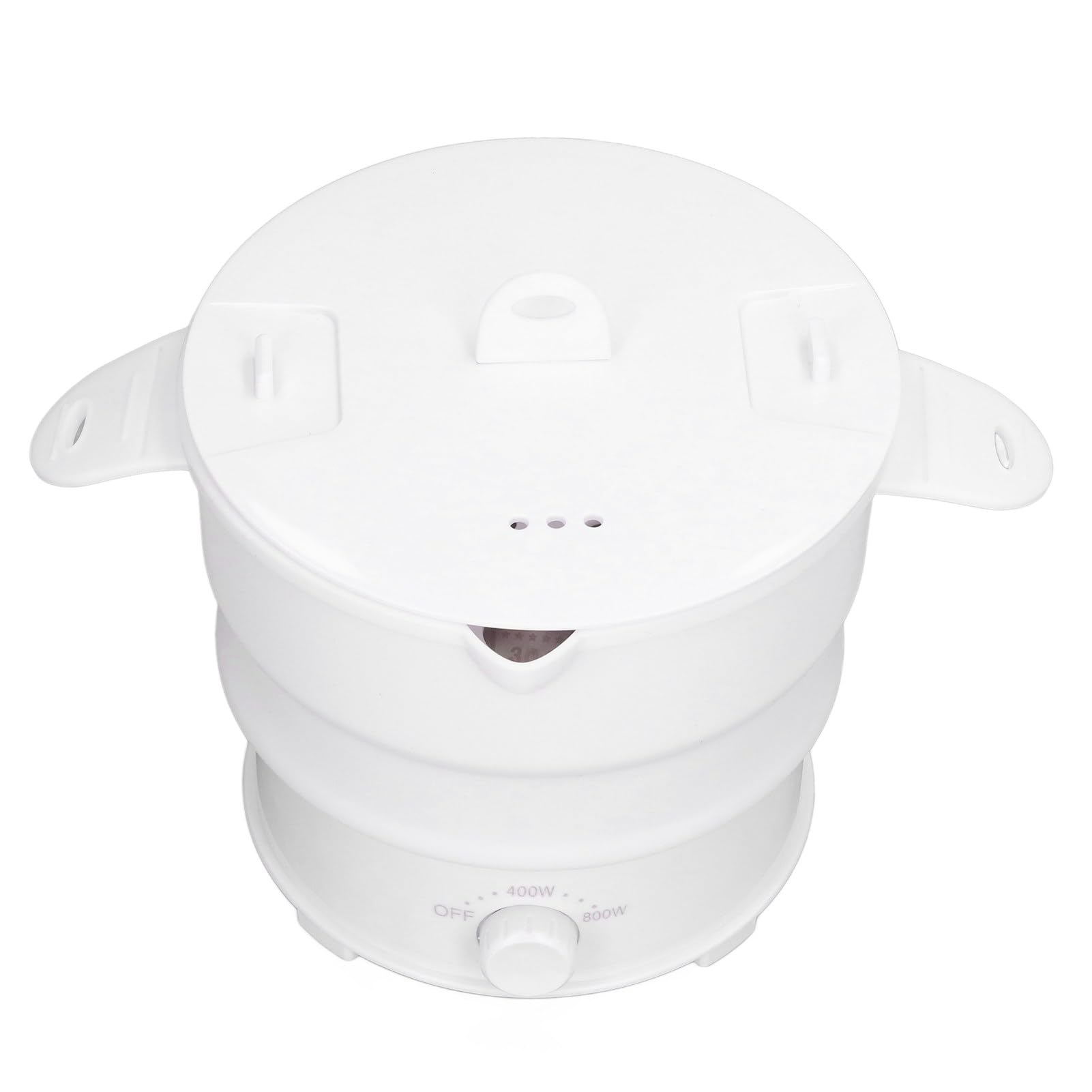Travel Cookwear, Faltbarer Elektrischer Hot Pot-Kocher, 800 W, 1,2 L, Reisetopf für Camping, Büro, Hotel, Nudelbrei-Suppe (EU -Stecker 220 V)