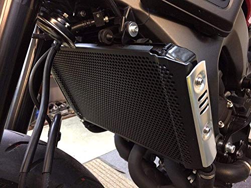 MT09 FZ09 Motorcycle Radiator Grille Guard Cover Aluminum Alloy Protector for Yamaha FZ09 FZ 09 MT09 MT-09 2017 2018 2019 XSR900 2016 2017 2018 Tracer 900 2018(BLACK) - Thumbnail 5