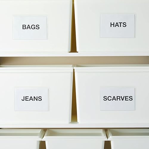 Miniatura 4 de Juvale Paquete de 100 fundas para fotos de carga superior de 4 x 6 pulgadas con adhesivo soporte para tarjetas de índice para suministros de oficina