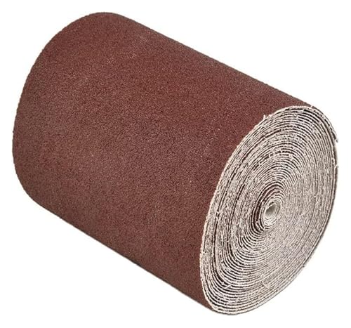 Rollo de papel de lija, bloques de lijado, rollo de papel de lija, 100 mm x 10 m, rollo de tela de esmeril húmedo y seco, rollos y papel de lija de metal abrasivo(180grit)