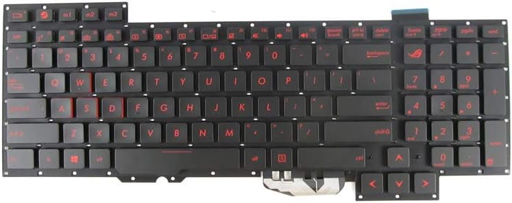 New Keyboard Replacement for ASUS G751 G751J G751JM G751JL G751JY G751JT 0KNB0-E601US00 ASM14C33USJ442 Black US