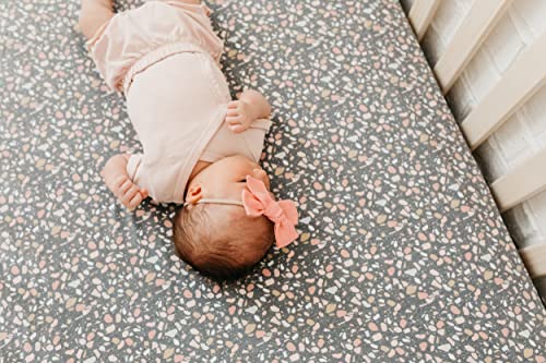 Image of Copper Pearl Premium Knit Baby Crib Sheets for Standard Mattresses, Breathable and Soft, Gemini