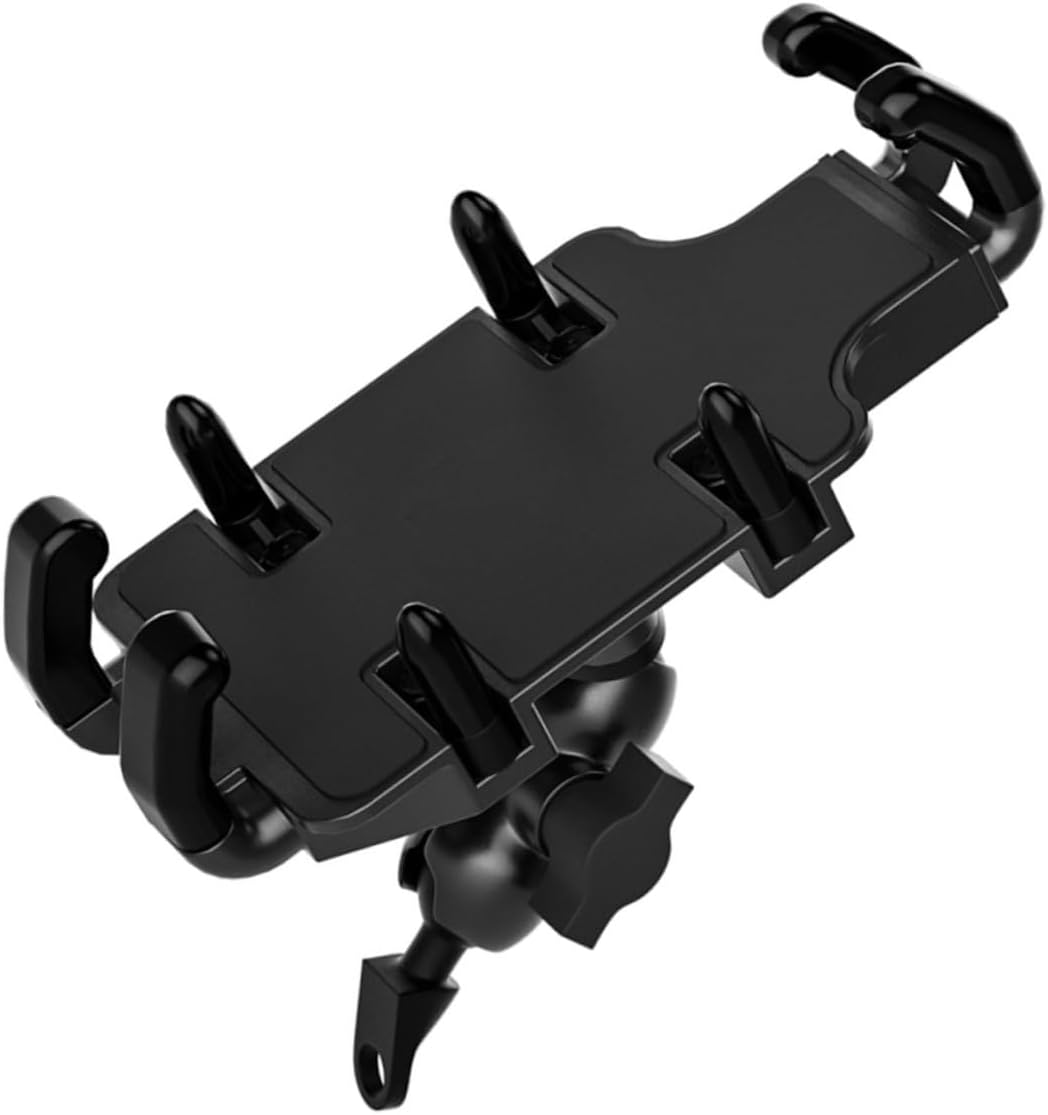 BESTYASH Aluminum Alloy Bike Phone Holder Mount with 360° Rotation and Anti-Slip Shock Absorption, Octopus Clamp for Motorbike, Electric Bike, Bicycle Navigation Support for Riders