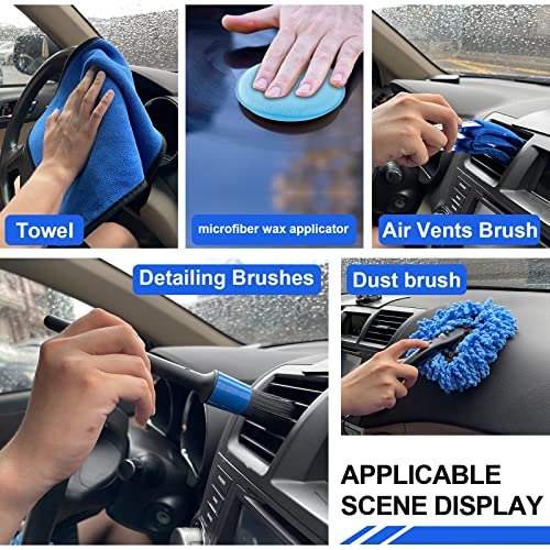 Hordalor HORDALOR417 21Pcs Car Wash Kit,62 Inch Car Wash Brush Mop thumb #4