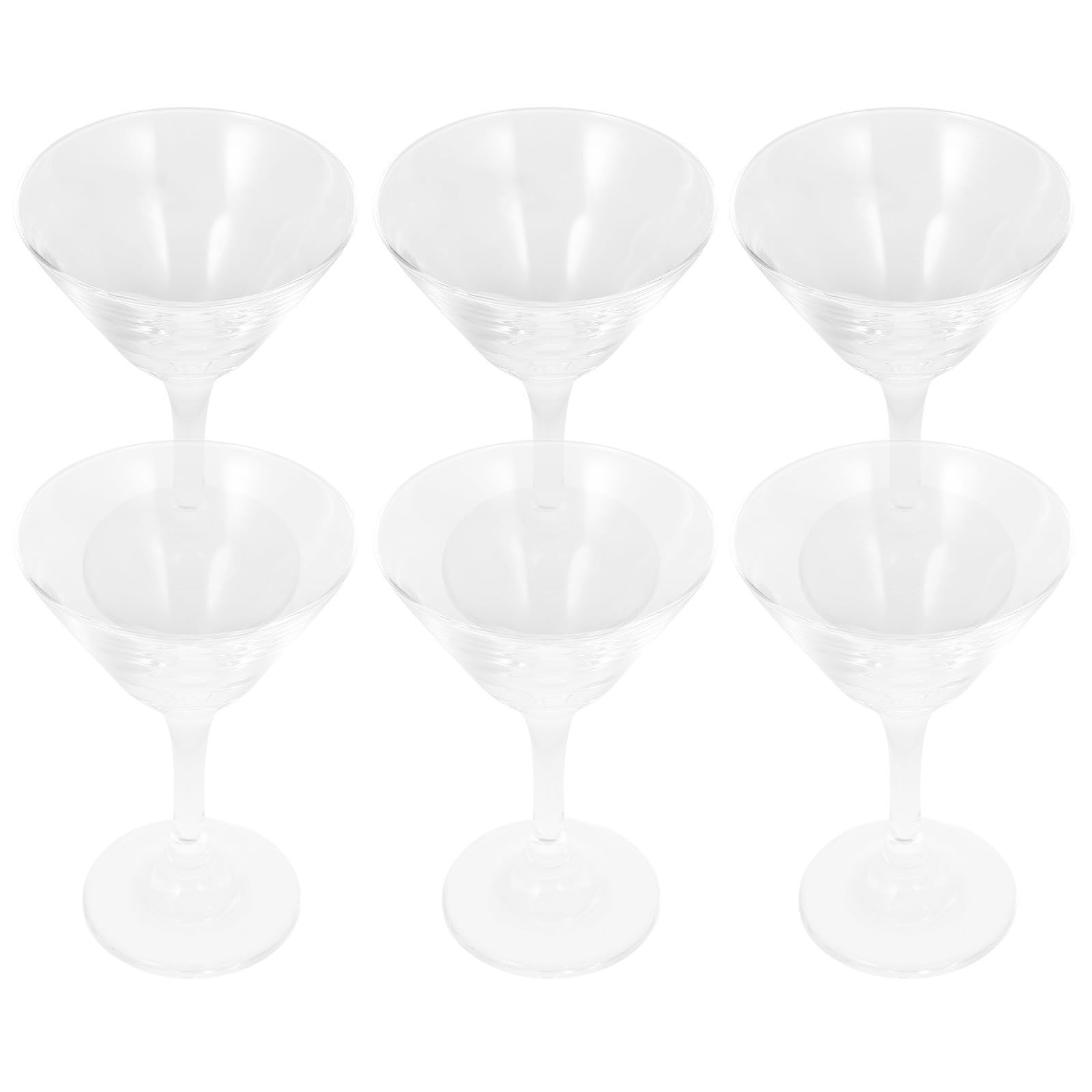 Copas de martini estables para evitar derrames en fiestas juego de 6 piezas