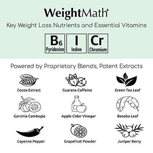 WeightMath Advanced Weight Loss Formula, Metabolism Booster for Energy, Fat Trimming & Flatter Stomach, Aids Belly Bloat, Digestive & Probiotic System, Essential Nutrients to Help Rapid Colon Cleanse - Image 3