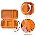 Travel Case for UCOMX for Nano/for Rtops/for Hicober/for Iseyyox 3 in 1 Wireless Charger, Foldable Magnetic Charging Station Storage Holder Bag for Fast Charge Pad Cable, Adapter, Orange-Box Only