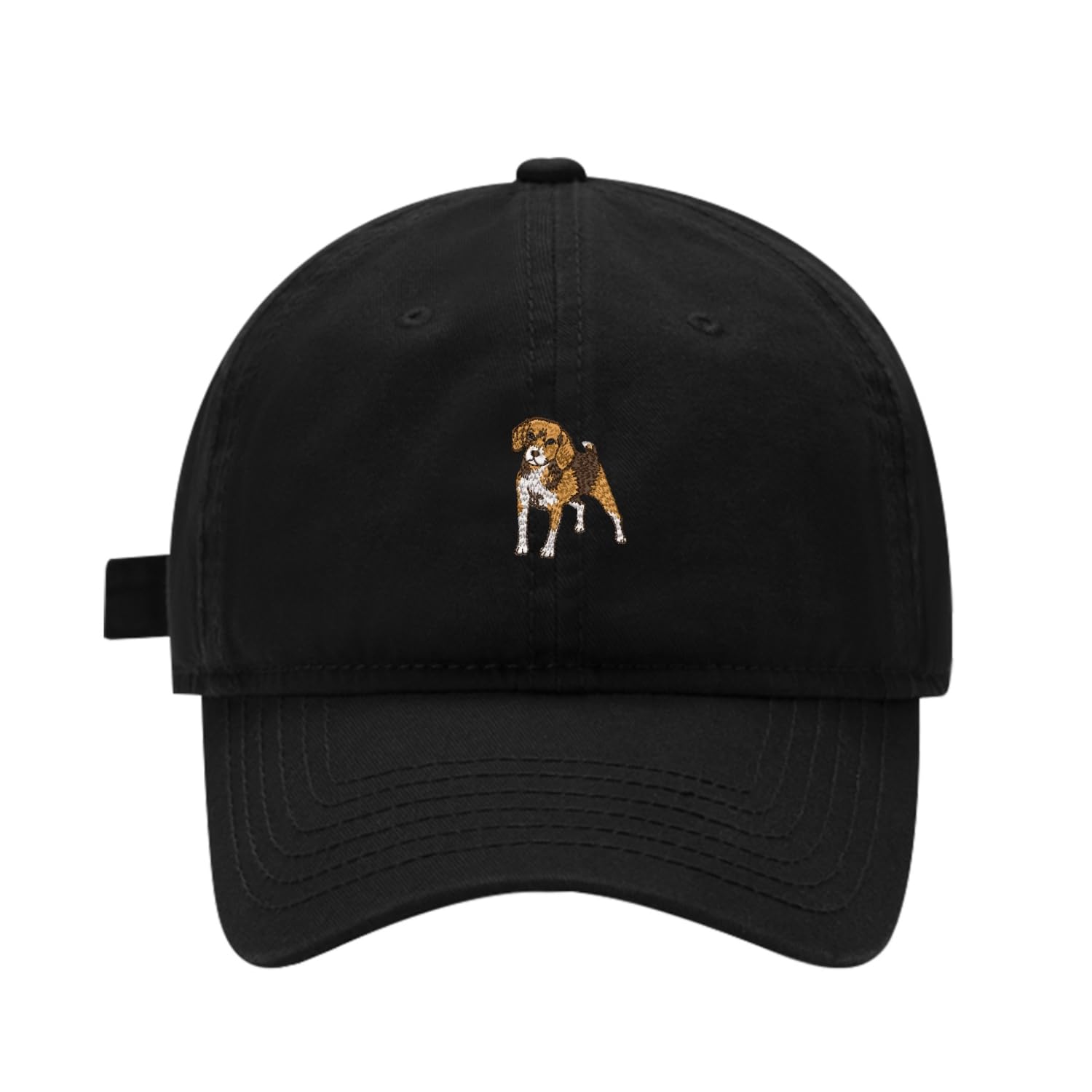 Men's Beagle Pattern Embroidered Low Profile Baseball Cap Women's Washed Cotton Adjustabl…