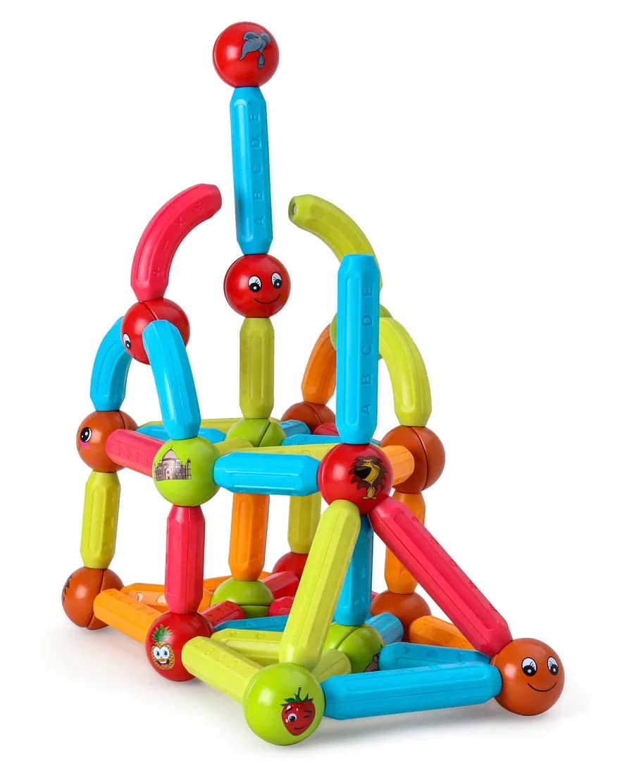HASTAP Magplay Roundels Magnetic Toys for Kids Balls and Stick Constructing Set of 52 Pcs. and Creative STEM Learning Educational Game for Boys Girls (Multi Colour,Age 3+ Yrs.) (B09QXLVJJM) Amazon Price History, Amazon Price Tracker
