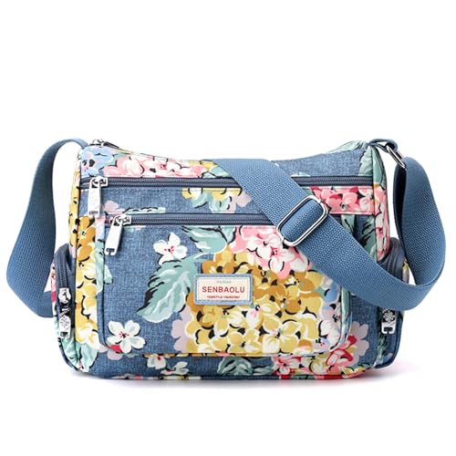 Shoulder Bags for Women Nylon Crossbody Bags Waterproof Lightweight Messenger Purses and Handbags