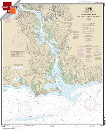 Paradise Cay Publications, Inc. NOAA Chart 12375: Connecticut River Long lsland Sound to Deep River 21.00 x 25.78 (Small Format Waterproof)