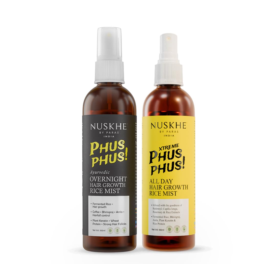 Nuskhe By Paras | 24/7 Phus Phus Combo | AM & PM Hair care Combo