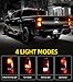 OKLPF Rear Brake Tail Light Compatible With 2003 2004 2005 2006 Chevy Silverado 1500 1500HD 2500 2500HD 3500,Replace Red Taillight Assembly,Included Bulbs and Harness,Driver and Passenger Side