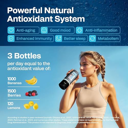 ENERGILZ Hydrogen Water Bottle | Large 16.2 oz (480 ml) Hydrogen Water Bottle Generator 3000ppb | Hydrogenator Machine | SPE/PEM Hydrogenated Ionizer Generator - Image 8