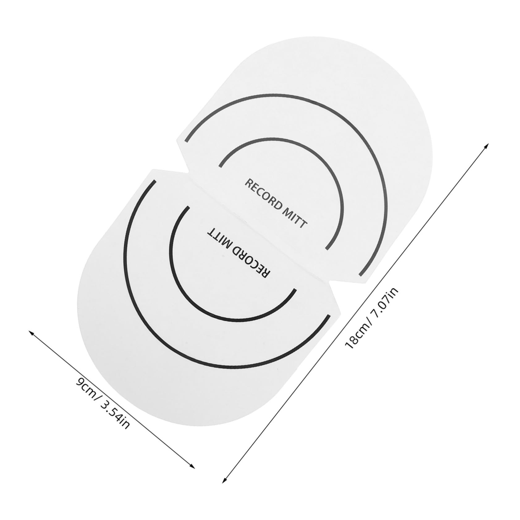 Hemoton Vinyl Record Handler Mitt Static Noise Reduction Gripper for Compatible Turntables for Collectors and