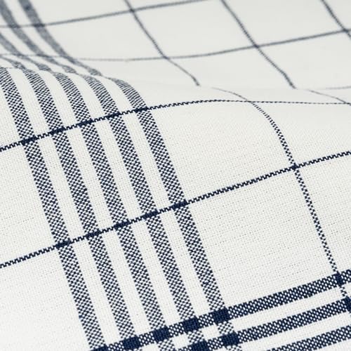 Image of Organic Cotton Tea Towels for Baking Sourdough Bread, Rolls and Cakes - 100% Cotton, Lint-Free, Quick-Dry, 6 Pack, 30 inchx20 inch, Highly Absorbent and Durable Bread Towels with Hanging Loop (Blue)