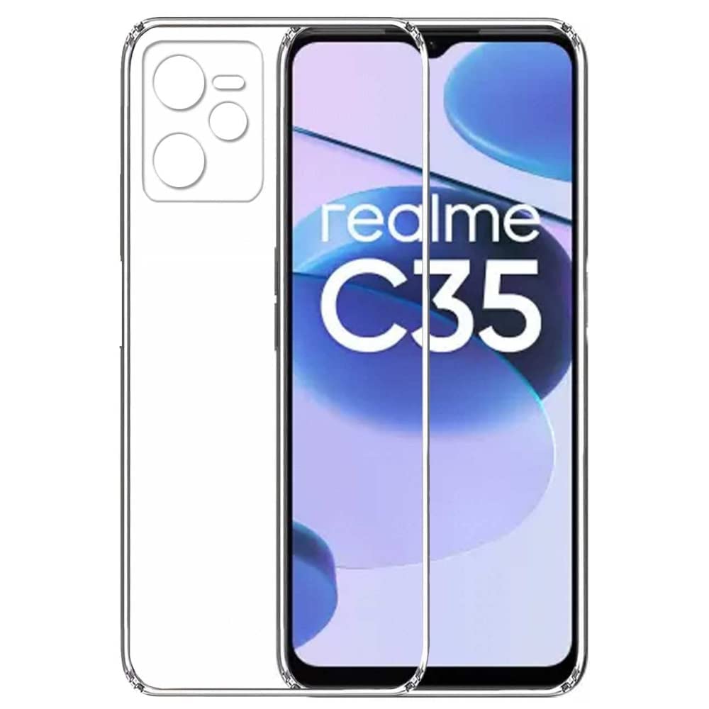 CELLTECH Creation Camera Protection Transparent Back Cover for Realme C35
