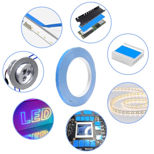 Image of Double Sided Adhesive Tape for TV LED Backlight Strips with Magnetic Backing sync Thermal Conductive Strong Roll