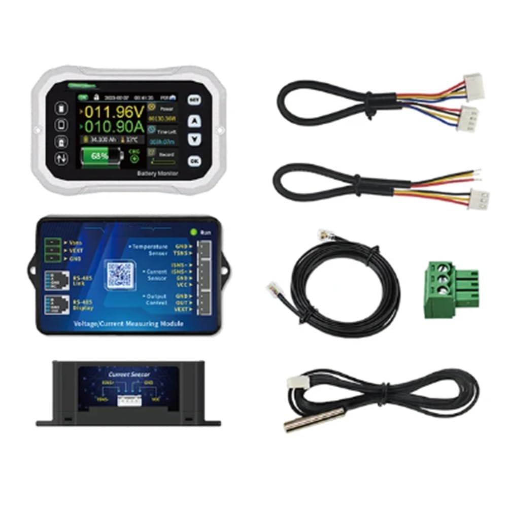 KH110F Monitor Batteria Bluetooth 0-120 V 100 Un Tester di Tensione e Corrente Indicatore di capacità Batteria RV VA Misuratore di Coulomb