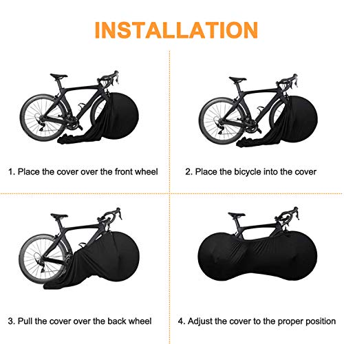 MOTLTECH Bike Wheel Cover Indoor Dust-Proof and High Elasticity Bicycle Wheel Bag