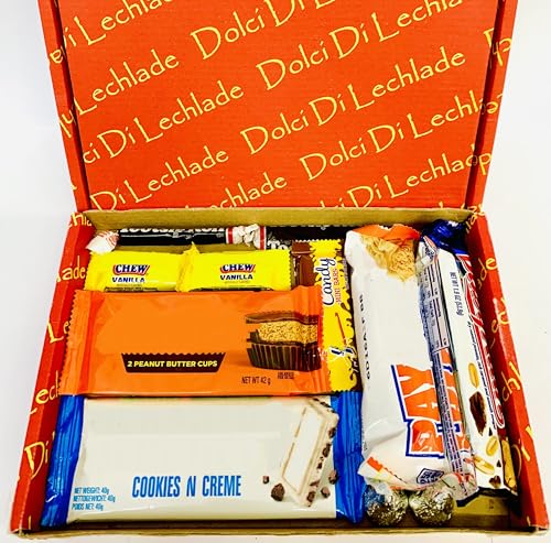 American Chocolate Gift Box By Dolci Di Lechlade American Sweets USA Candy Sweet Christmas Secret Santa Stocking Filler Advent Black Cyber Thanks Present Birthday Hamper