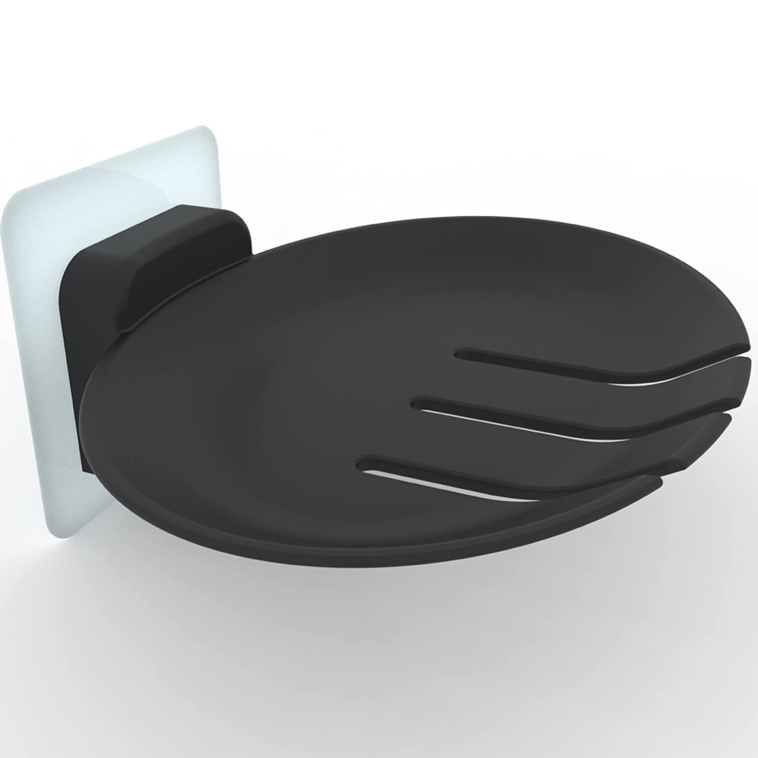 Virth® 4PCS Plastic Wall Mounted Soap Dish Adhesive Sponge Holder No-Drilling Soap Holder Stand for Shower, Bathroom and Kitchen (Black SOAP Dish, 4) (B0C23H1Q4C) Amazon Price History, Amazon Price Tracker