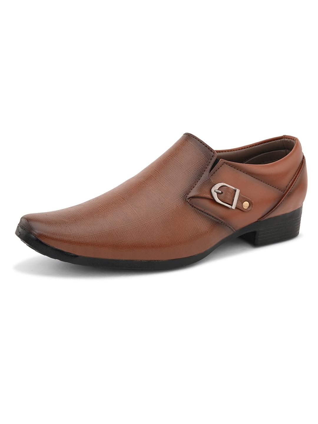 SIR CORBETT Tan Faux Leather Moccasins Formal Slip On Shoes for Men Office Wear - 7 UK (B0CTF4Q119) Amazon Price History, Amazon Price Tracker