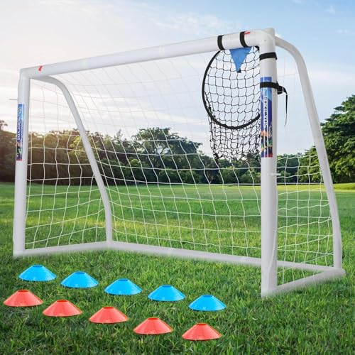 Hokicyos Soccer Goal for Backyard 10&times;6.5, 6&times;4 and 8&times;6 Soccer Goals with TrainningTarget Net and...