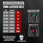 Gymreapers Leather Weightlifting Belt for Bodybuilding, Squatting, Lower Back Support & Back Pain - Real Leather, Adjustable Buckle Sizing - Men Women - Image 3