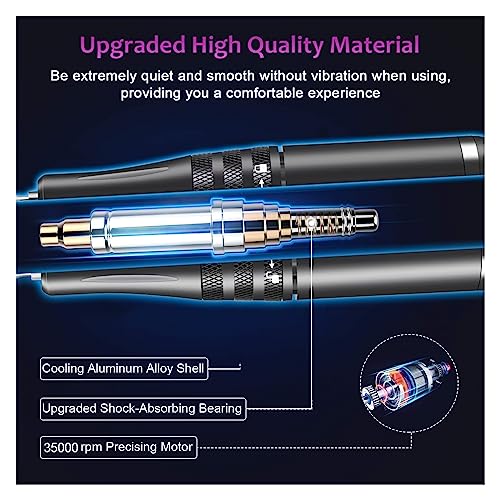 Nail-Grinding-Machine-Nail-Drill-Machine-35000RPM-Electric-Manicure-Machine-Pedicure-Manicure-Drill-Set-Milling-Cutters-Set-Nail-File-Equipment-Tools-for-DIY-Home-or-Salon-Mani-Pedis