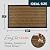 ubdyo Extra Durable Door Mat - Dirt Trapping Outdoor Welcome Mats - Non-Slip Outdoor Door Mats - Low Profile Front Door Mat - Indoor (30" x 17", Bright Brown)