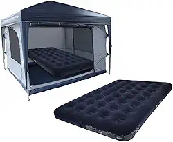 Kit Star Barraca Transform 5/6 com Colchão de Casal Inflável, Kit Camping Completo, Azul Marinho, para 5-6 Pessoas