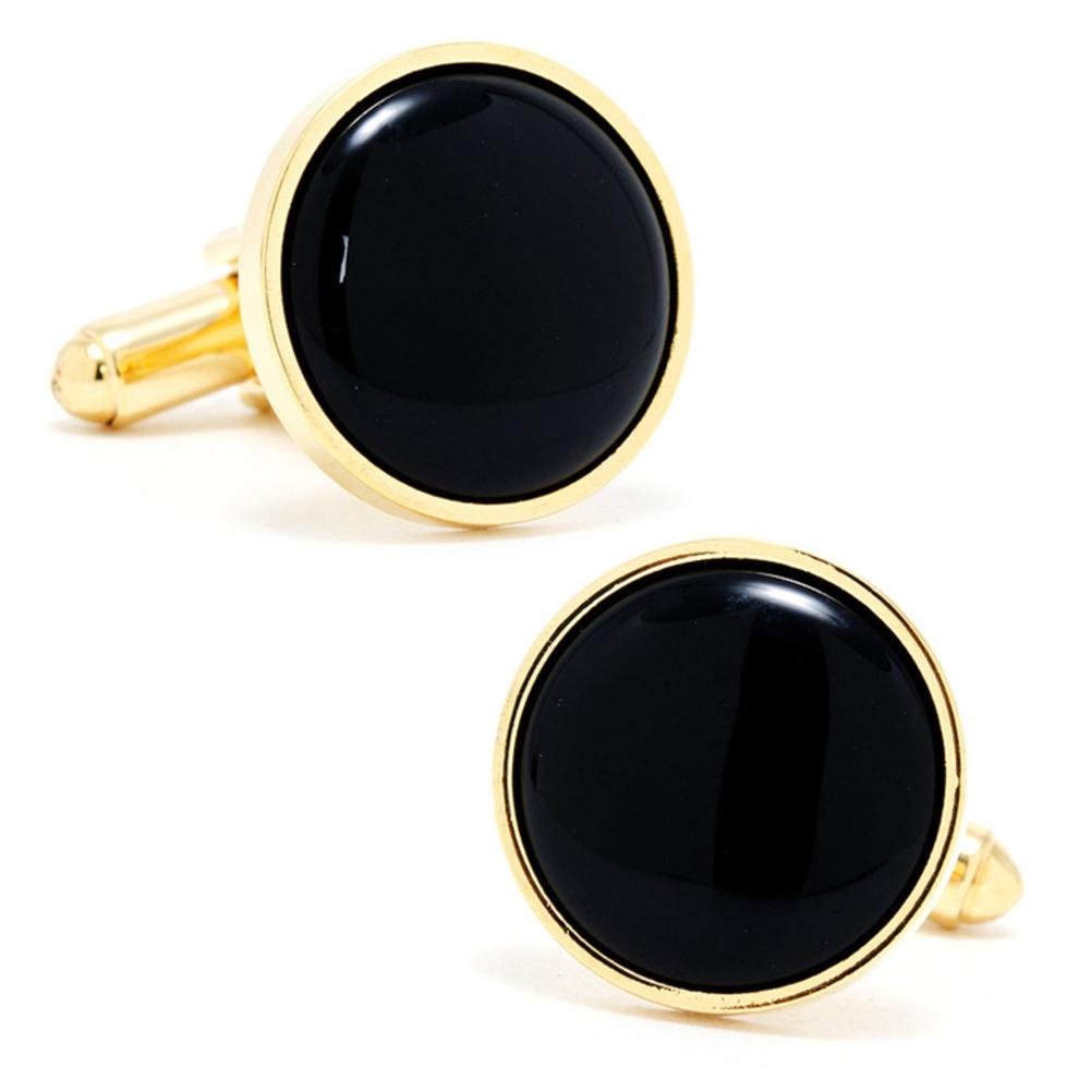 Gold and Onyx Cufflinks