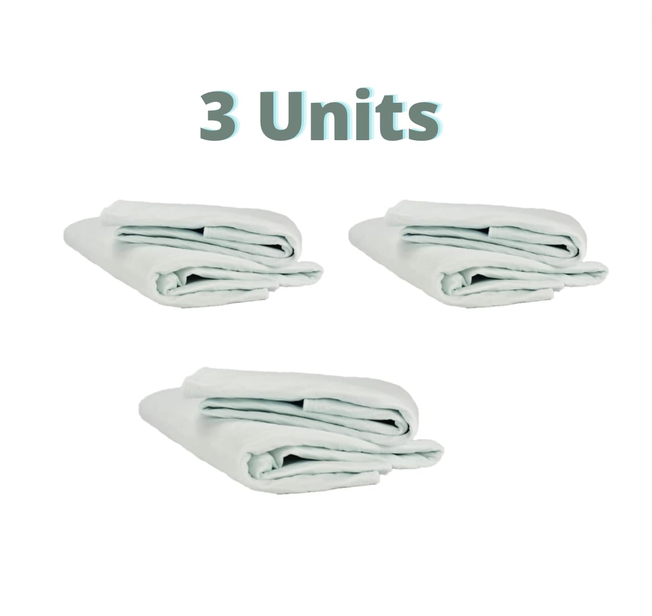 EMPAPADORES Lavables Pack 3 (Tres) Cama de 90cm - Muy Alta ABSORCIÓN * Medidas 90 x 85 cm + alas Laterales * Más de 200 Lavados. Producto Profesional Utilizado en Residencias.
