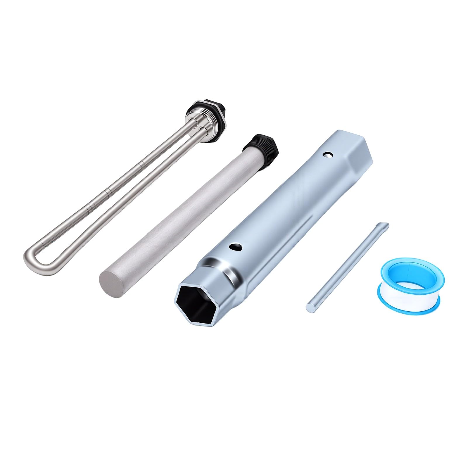 Riscaldatore Ad Asta in Rame per Scaldabagno RV 21cm, Efficiente, | Compatibilità universale, facile da installare, ideale per il campeggio, materiale durevole, riscaldamento efficiente