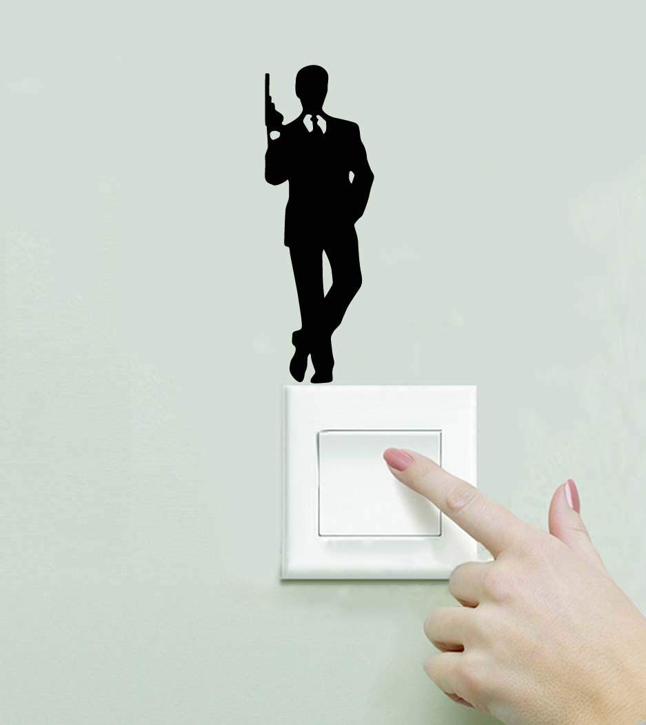 Spoil Your Wall Hollywood Switch Sticker | Arts Home Décor Switch Decals | Size: 10 x 10cm