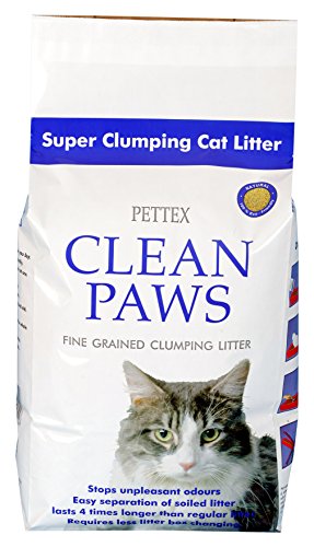 Pettex - Arena para Gatos Clean Paws, Micro granulada, de agrupamiento Súper, 5 kg