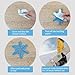 XUEYEGONGJI Stomp Pad Snowboarding Snowboard Stomp Pad 3D Snowflake Snowboard Grip Pad Anti Skidding PVC Self Adhesive Snowboard Grip Stomp Pad for Snowboarding Accessories Blue