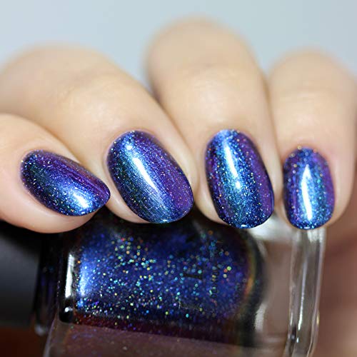 Image of ILNP Unfazed - Blue, Purple Duochrome Holographic Nail Polish