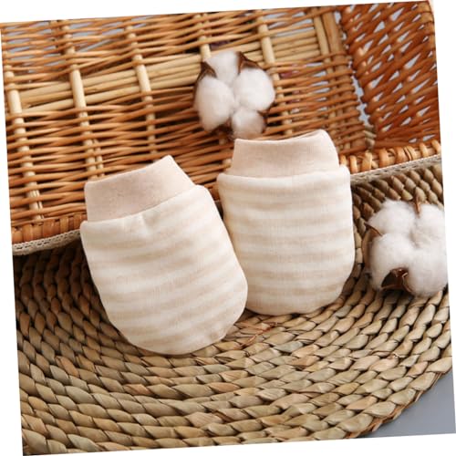 5Pairs Mittens Colored Cotton Scratch Gloves for Newborns Breathable Ribbed Design for Months Random Colors Protection Gloves for Boys2