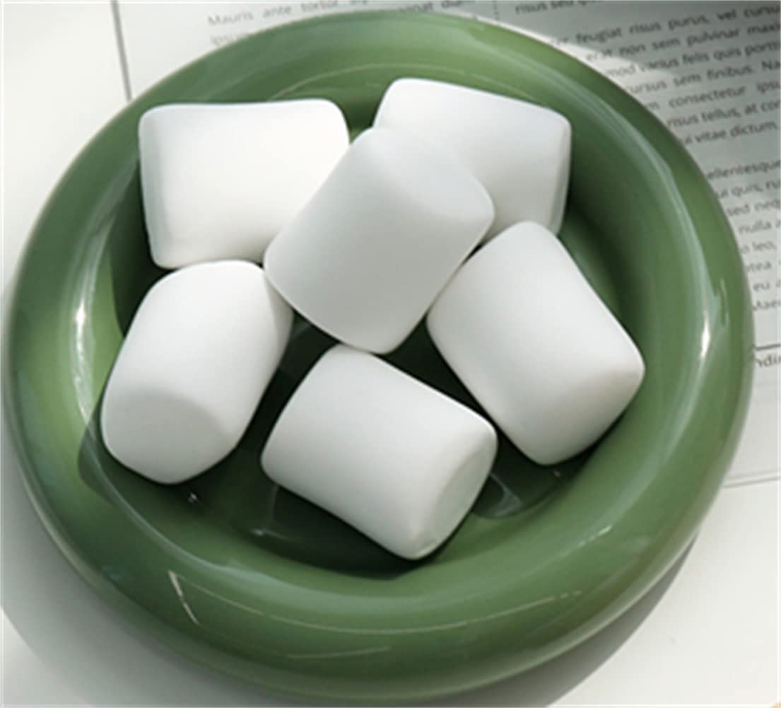 Avivilea Artificial Marshmallow Simulation Candy Replica Sample for Home Cabinet Decoration Display Props 10Pcs