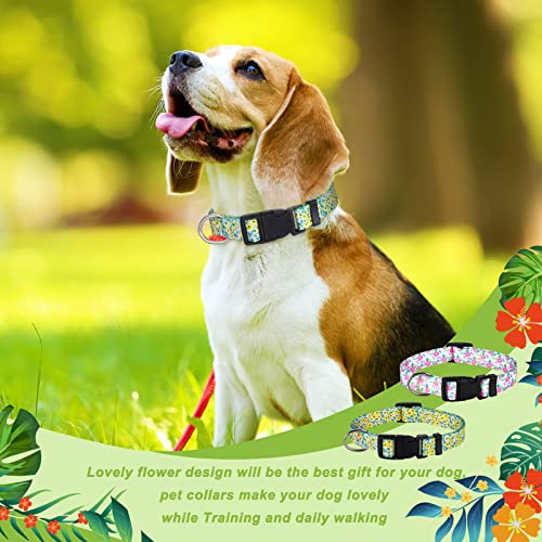 Collar para perro floral ajustable tamaño pequeño miniatura 5