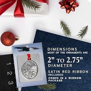 12 Days of Christmas Ornaments β Set of 12 Fine Pewter Ornaments with 11β Satin Ribbon | Expertly Crafted Pewter 12 Days of Christmas Ornaments–Set of 12 Fine Pewter Ornaments with 11 Satin Ribbon Expertly Crafted Pewter